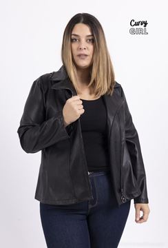 Picture of CURVY GIRL FAUX LEATHER JACKET